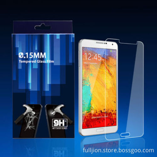 Super thin 0.15mm tempered glass screen protector for Samsung Galaxy Note3